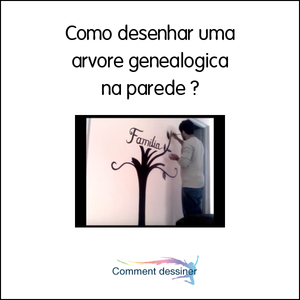 Como desenhar uma arvore genealogica na parede